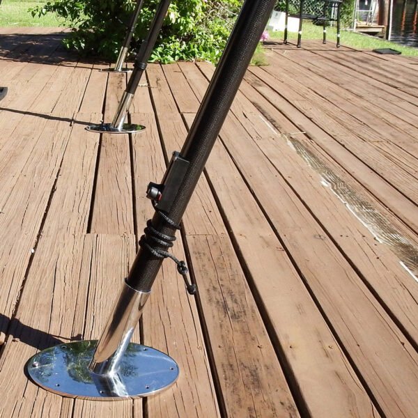Carbiepoles™ Oval Mounting Base 53mm/2" (Stainless Steel)