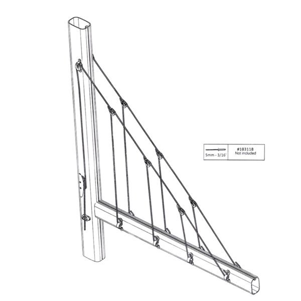 Lazy Jack System (4-Leg) – Boats 39\'-46\'