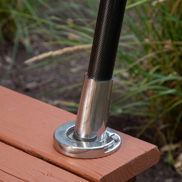 Carbiepoles Adjustable Carbon Fiber Shade Pole 38mm/1.5" Silver – Image 11